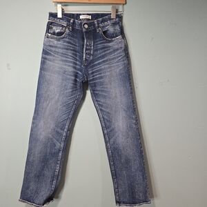 Moussy vintage howa straight leg distressed jeans Size 26 Japanese Denim
